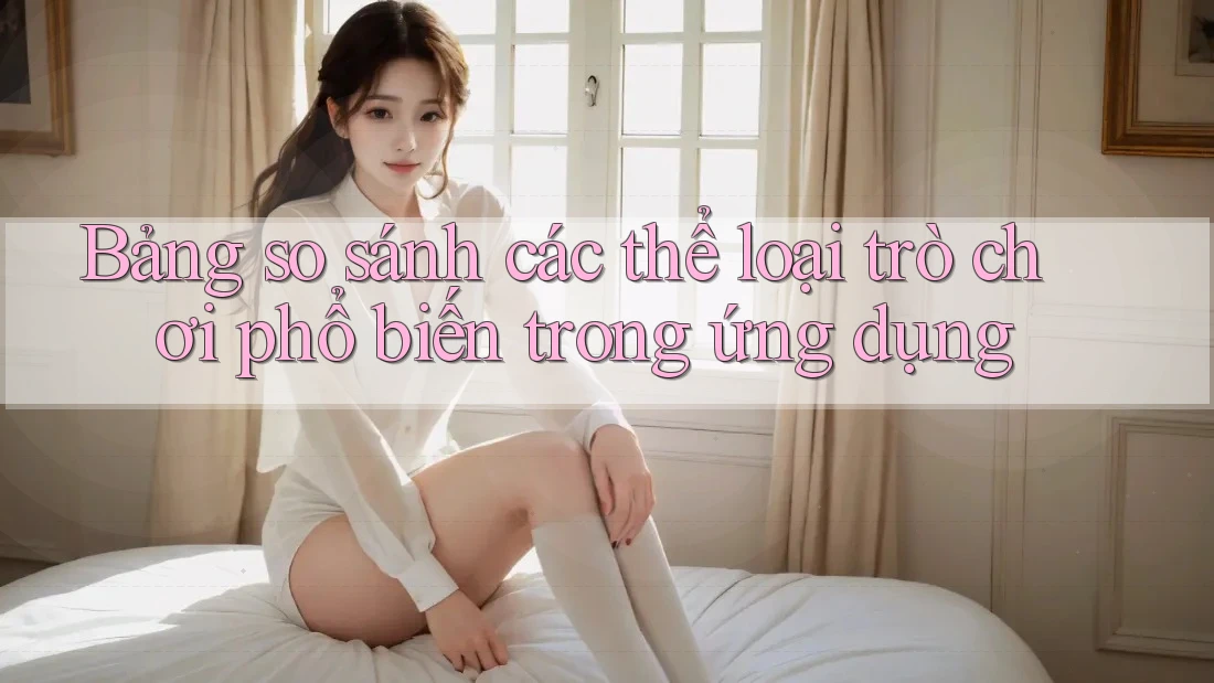 Bảng so sánh các thể loại trò chơi phổ biến trong ứng dụng