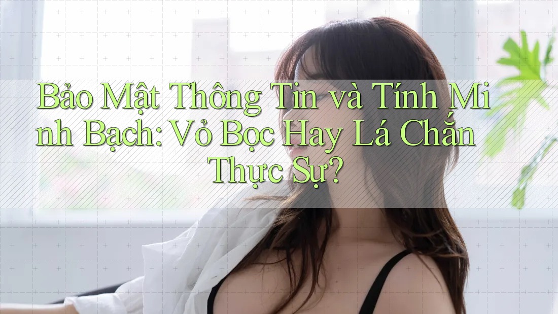 Bảo Mật Thông Tin và Tính Minh Bạch: Vỏ Bọc Hay Lá Chắn Thực Sự?