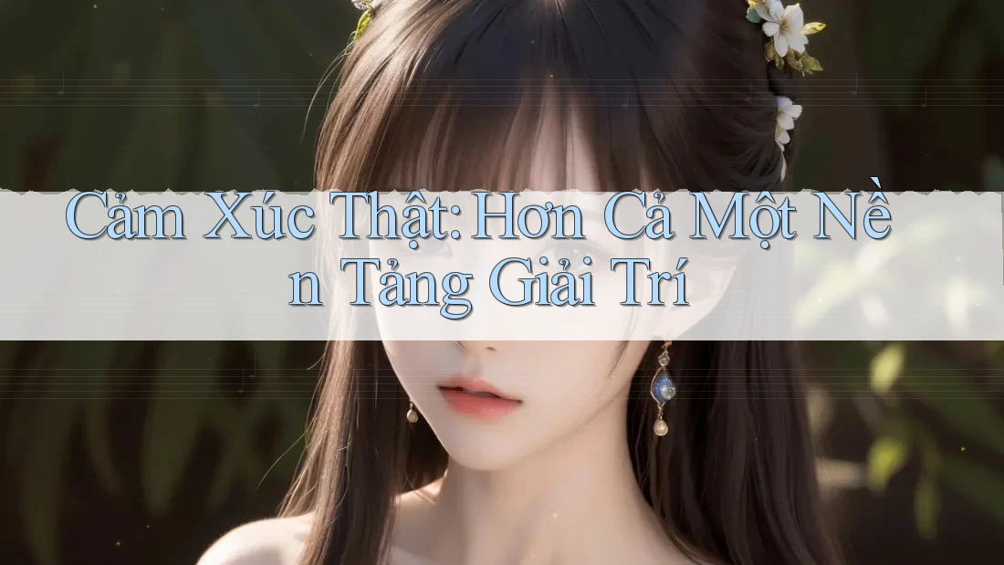 Cảm Xúc Thật: Hơn Cả Một Nền Tảng Giải Trí