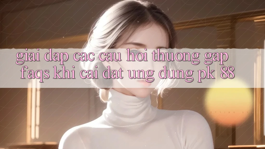 Giải Đáp Các Câu Hỏi Thường Gặp (FAQs) Khi Cài đặt Ứng Dụng PK 88