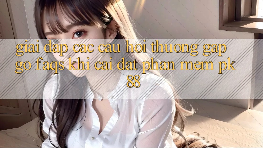 Giải Đáp Các Câu Hỏi Thường Gặp gỡ (FAQs) Khi Cài đặt Phần mềm PK 88