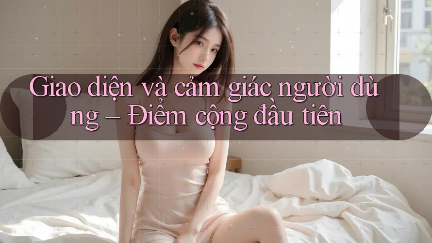 Giao diện và cảm giác người dùng – Điểm cộng đầu tiên
