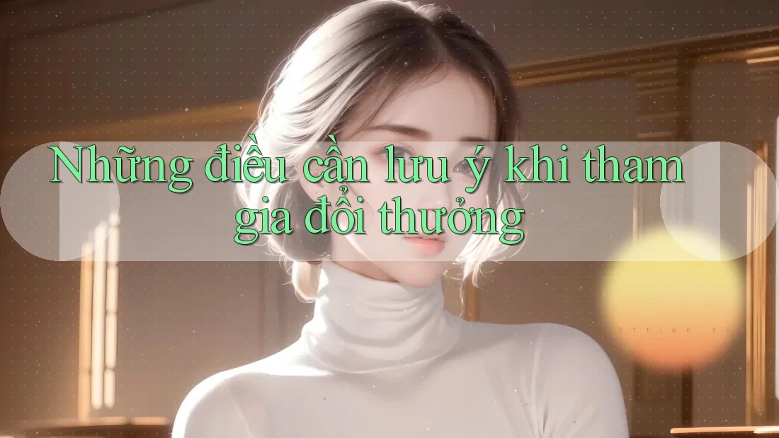 Những điều cần lưu ý khi tham gia đổi thưởng