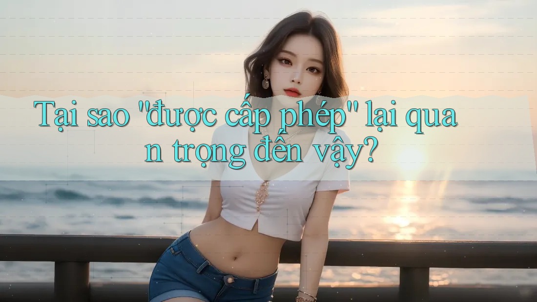 Tại sao “được cấp phép” lại quan trọng đến vậy?