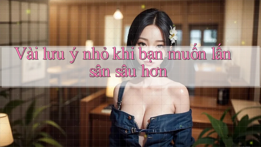 Vài lưu ý nhỏ khi bạn muốn lấn sân sâu hơn